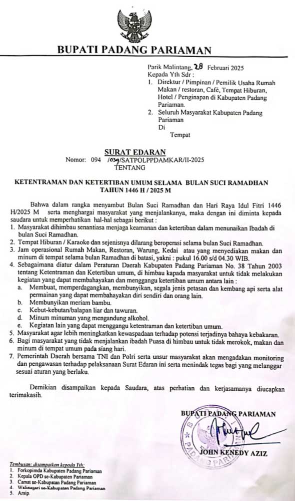 tempat hiburan dilarang beroperasi selama ramadhan bupati terbitkan imbauan 1 tempat hiburan dilarang beroperasi selama ramadhan bupati terbitkan imbauan 1