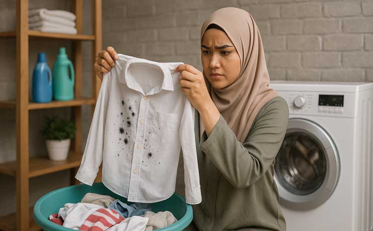 Cara Menghilangkan Bintik Hitam pada Pakaian: Mudah, 100 Persen Terbukti 2 cara menghilangkan bintik hitam pada pakaian mudah 100 persen terbukti 1