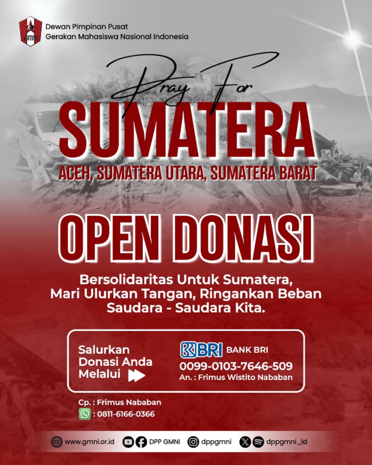 DPP GMNI Galang Donasi untuk Korban Banjir Sumbar, Sumut dan Aceh 2 dpp gmni peduli kemanusian sikapi banjir sumbar sumut dan aceh 1