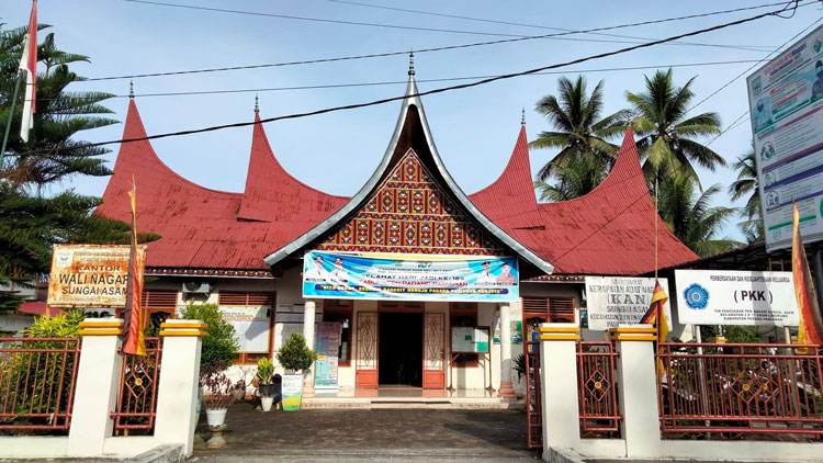 Tangkapan layar dari laporan resmi mengenai Profil nagari sungai asam,korong di nagari sungai asam.