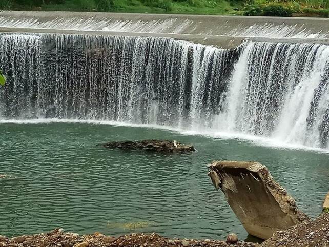 Gambar yang menggambarkan Bendungan Niagara Koto Pulai dengan lebih jelas.