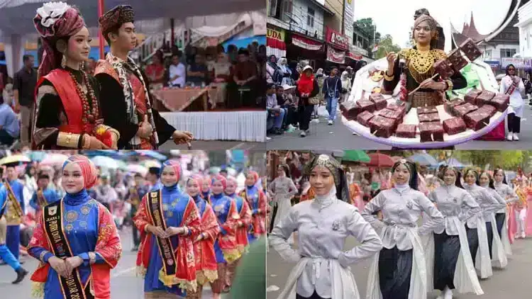 Cuplikan momen kritis dalam perkembangan berita tentang Pawai Alegoris Tanah Datar 2025.