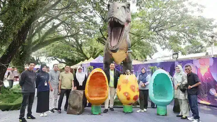 Ilustrasi terkini yang menunjukkan arah perkembangan Wahana Dino Planet Pariaman.