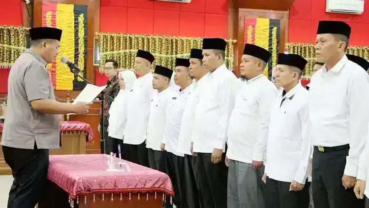 Visualisasi peristiwa penting dalam laporan mendalam tentang LPTQ Kota Pariaman 2025-2029.
