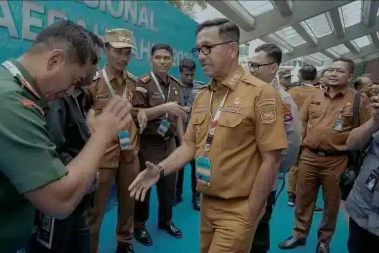 Tangkapan layar dari laporan resmi mengenai Rakornas.