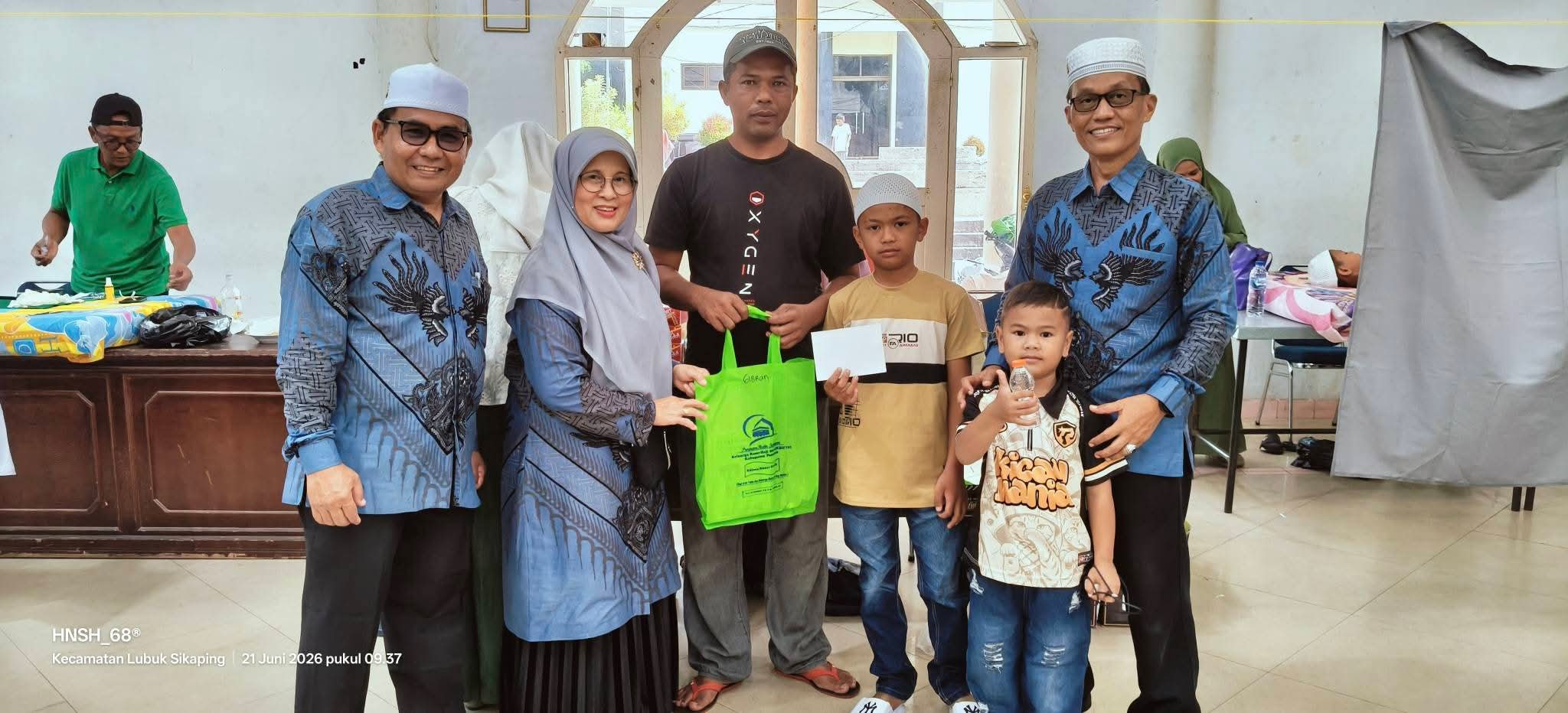 Gambar yang merekam peristiwa penting seputar Khitan Gratis.