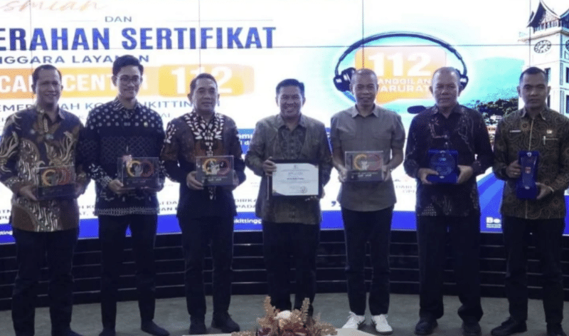 Pemko Bukittinggi Resmikan Implementasi Layanan Darurat 112