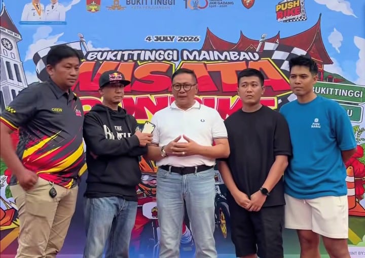 Wako Bukittinggi Targetkan Balap Pushbike Masuk Progul dan Digelar Bertaraf Internasional