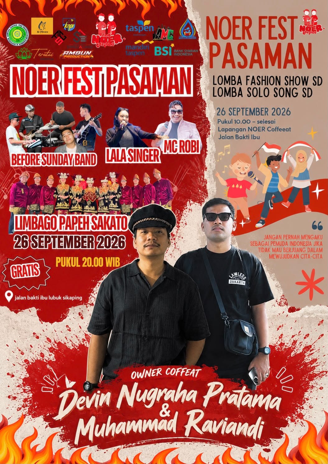 Dokumentasi kejadian penting yang melibatkan Noer CoffeEat.