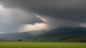 Gambar yang menjelaskan perkembangan terbaru Prakiraan Cuaca Sumbar.