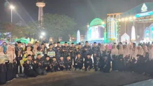 Visualisasi yang menggambarkan inti peristiwa MTQ Nasional XXXI.